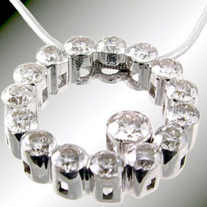 Diamond RD Invisible CircleOf Life Necklace 1.6TDW